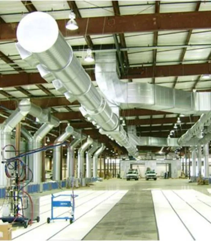 sistema de exaustão e ventilação industrial